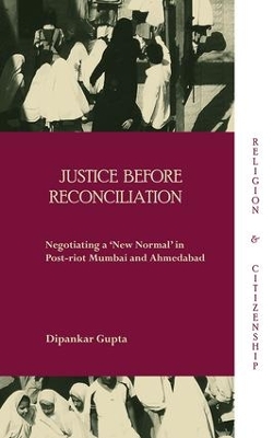 Justice before Reconciliation book