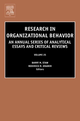 Research in Organizational Behavior book