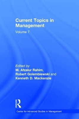 Current Topics in Management by Robert T. Golembiewski