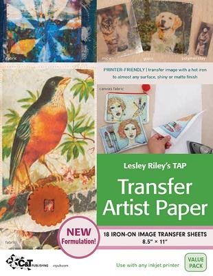 Lesley Riley's TAP Transfer Artist Paper, 18 Sheet Pack: 18 Iron-on Image Transfer Sheets book