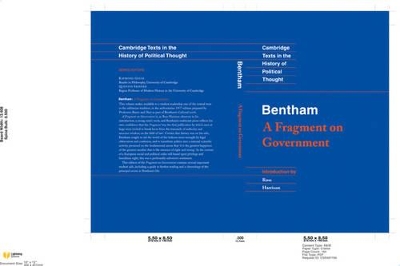 Bentham: A Fragment on Government book