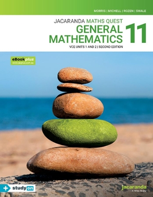 Jacaranda Maths Quest 11 General Mathematics VCE Units 1&2 2e eBookPLUS & Print + StudyON VCE General Mathematics Units 1&2 (Book Code) book