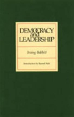 Democracy and Leadership book