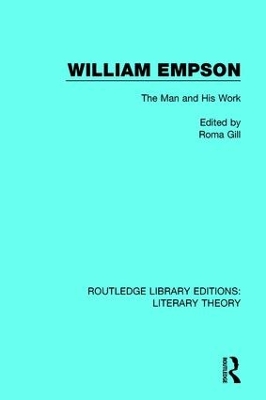 William Empson: The Man and His Work book