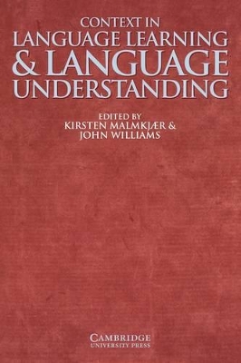 Context in Language Learning and Language Understanding book