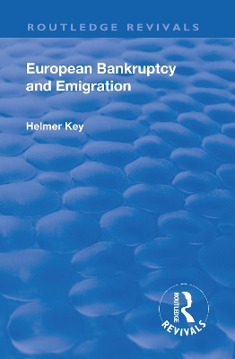 Revival: European Bankruptcy and Emigration (1924) book