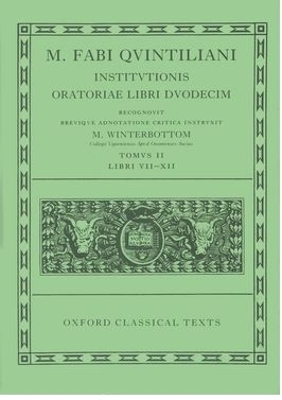 Quintilian Institutionis Oratoriae Vol. II book