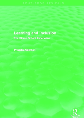 Learning and Inclusion by Priscilla Alderson