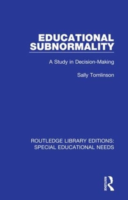 Educational Subnormality: A Study in Decision-Making book