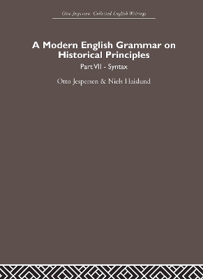 Modern English Grammar on Historical Principles book