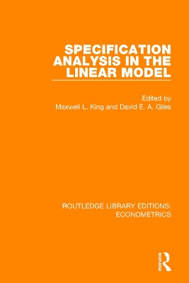 Specification Analysis in the Linear Model book