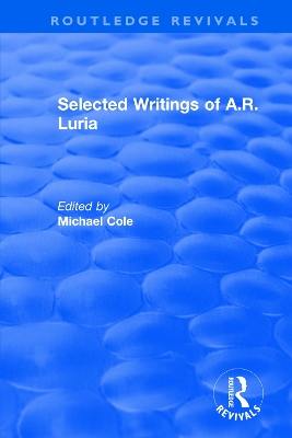 Selected Writings of A.R. Luria book