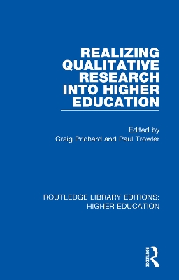 Realizing Qualitative Research into Higher Education book