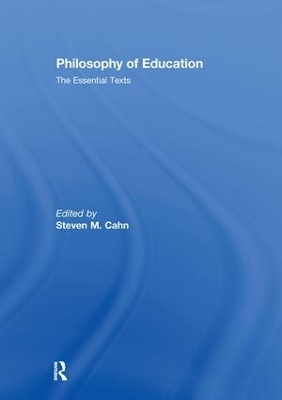 Philosophy of Education by Steven M. Cahn