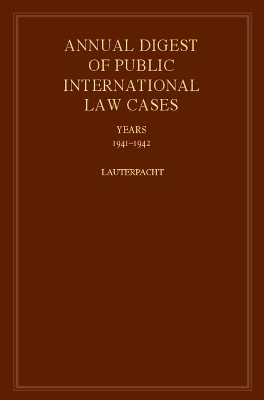 International Law Reports by H. Lauterpacht