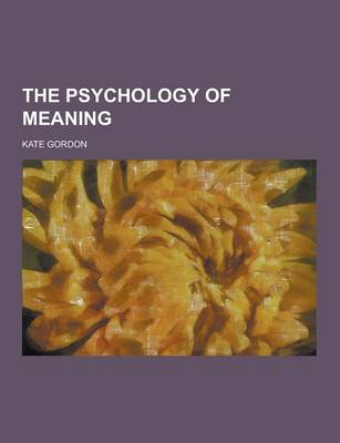 Psychology of Meaning book