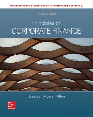 ISE Principles of Corporate Finance by Richard Brealey