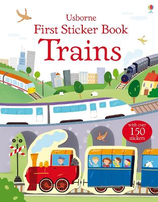 First Sticker Book Trains book