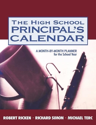 High School Principal's Calendar book