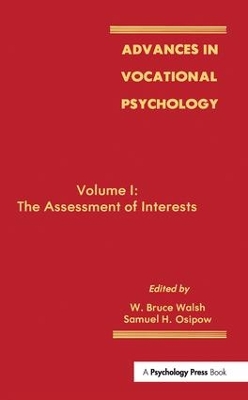Advances in Vocational Psychology by W. Bruce Walsh