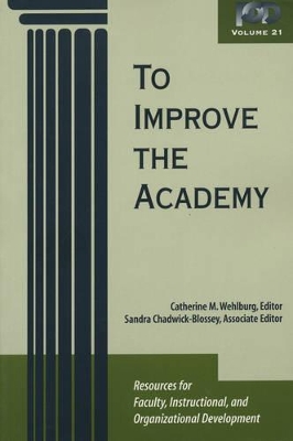 To Improve the Academy by Sandra Chadwick-Blossey