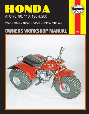 Honda ATC70, 90, 110, 185 and 200 Owner's Workshop Manual book