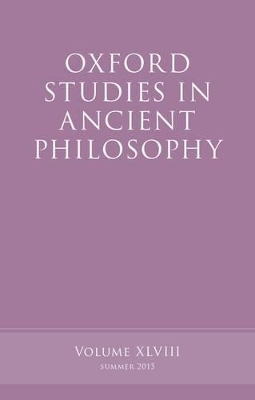 Oxford Studies in Ancient Philosophy, Volume 48 book