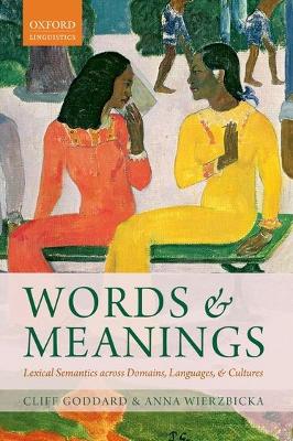 Words and Meanings by Cliff Goddard