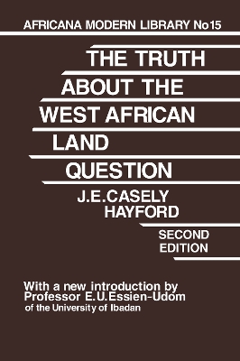 Truth About the West African Land Question book