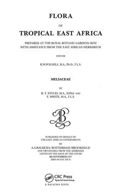 Flora of Tropical East Africa - Meliaceae (1991) book