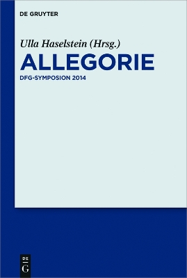 Allegorie: DFG-Symposion 2014 book