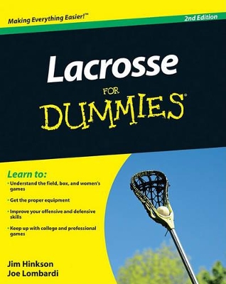 Lacrosse For Dummies book