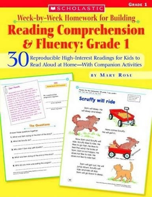 Week-By-Week Homework for Building Reading Comprehension & Fluency: Grade 1 book