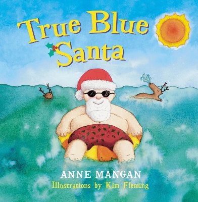 True Blue Santa by Anne Mangan