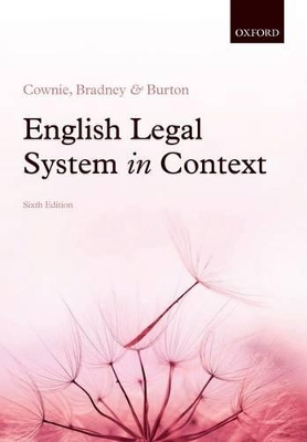 English Legal System in Context 6e book