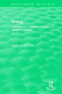 : Energy (1975) by Denton Morrison
