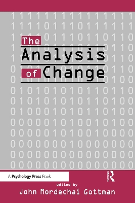 The Analysis of Change by John Mordechai Gottman