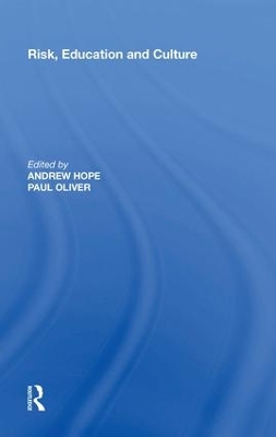 Risk, Education and Culture by Andrew Hope