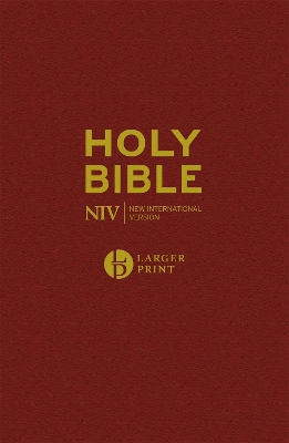 NIV Larger Print Burgundy Hardback Bible book