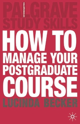 How to Manage your Postgraduate Course book