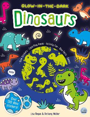 Glow-in-the-Dark Dinosaurs Sticker Activity Book book
