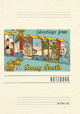 Vintage Lined Notebook Greetings from Florida by Found Image Press