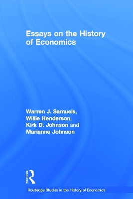 Essays in the History of Economics by William Henderson