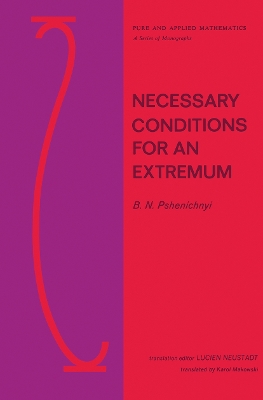 Necessary Conditions for an Extremum book