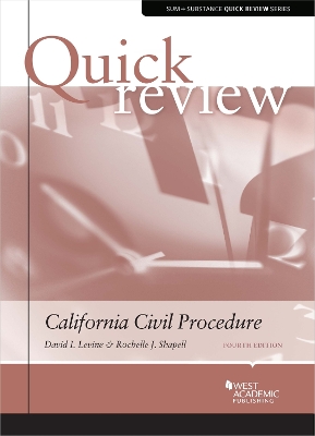 Quick Review of California Civil Procedure book