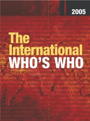 The International Who's Who by Europa Publications