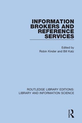 Information Brokers and Reference Services book