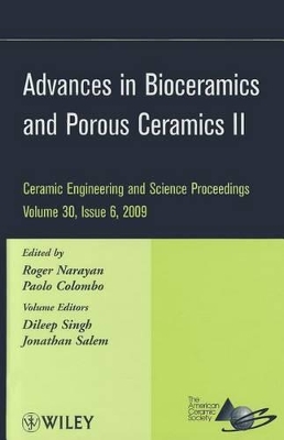 Advances in Bioceramics and Porous Ceramics book