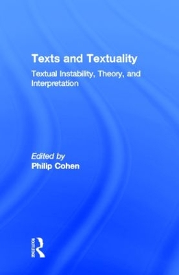 Texts and Textuality book