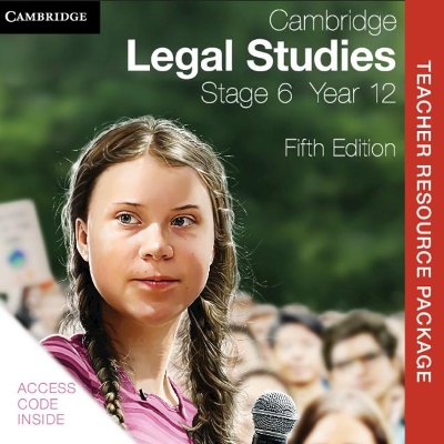 Cambridge Legal Studies Stage 6 Year 12 Teacher Resource Card book